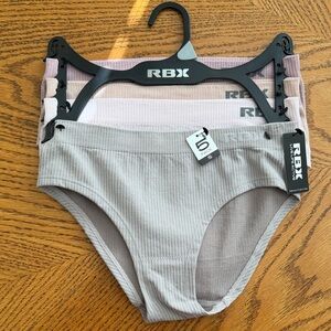 RBX 4 pack women’s Ribbed panties- Gray and Pink Set